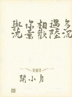 与你相遇多欢喜沈意欢陆沉舟全本阅读封面