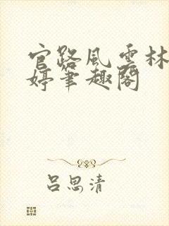 官路风云林海姜婷笔趣阁封面