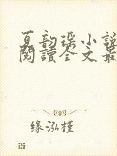 夏韵瑶小说免费阅读全文最新章节封面