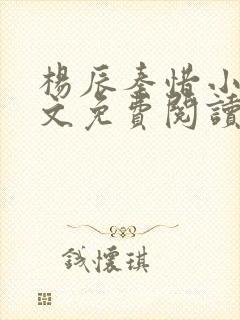 杨辰秦惜小说全文免费阅读无弹窗