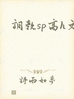 调教sp高h文