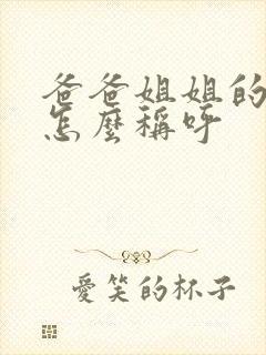 爸爸姐姐的儿子怎么称呼
