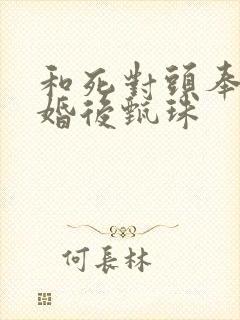 和死对头奉子成婚后甄珠封面