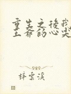 重生之后我成了王爷的心尖宠
