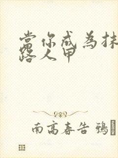 当你成为抹布文路人甲
