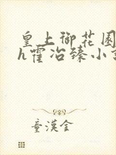 皇上御花园hlh霍冶臻小说封面