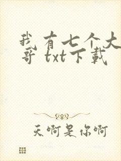 我有七个大佬哥哥 txt下载封面
