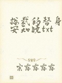 总裁的替身前妻安知晓txt