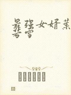 最强女婿叶凡唐若雪