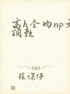 高h全肉np文调教封面