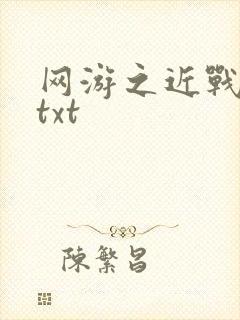 网游之近战法师txt封面
