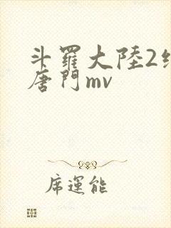 斗罗大陆2绝世唐门mv封面