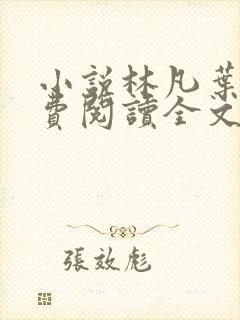 小说林凡叶惜免费阅读全文最新