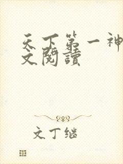 天下第一神 全文阅读