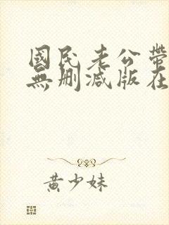 国民老公带回家无删减版在线阅读封面