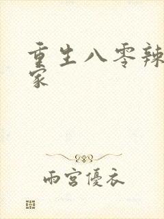 重生八零辣妻当家