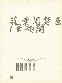 苏棠周楚臣1v1笔趣阁封面