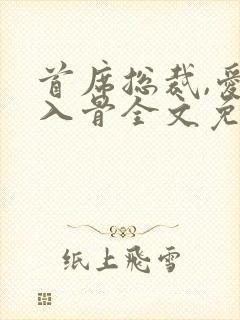 首席总裁,爱你入骨全文免费阅读完结版