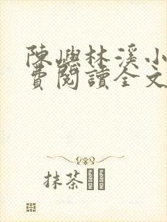 陈屿林溪小说免费阅读全文最新章节