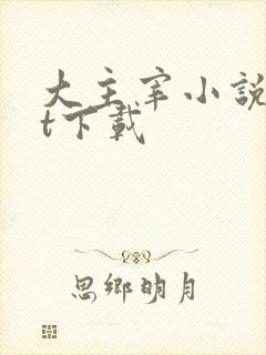 大主宰小说txt下载
