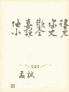 他喜欢你很久了小说全文免费阅读
