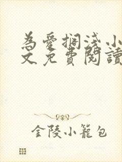 为爱搁浅小说全文免费阅读笔趣阁封面