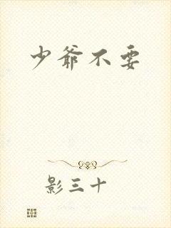 少爷不要