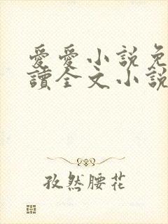 爱爱小说免费阅读全文小说乡村