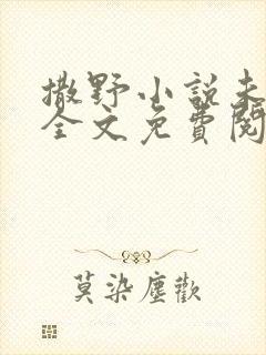 撒野小说未删版全文免费阅读