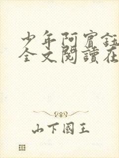 少年阿宾钰慧篇全文阅读在线