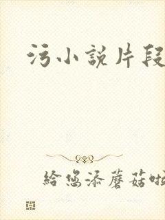 污小说片段