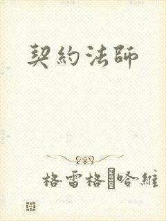 契约法师封面