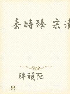 秦时臻 宋清欢封面