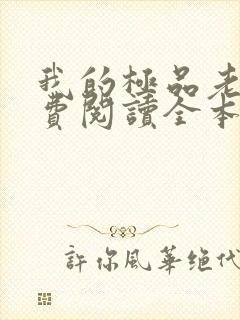 我的极品老婆免费阅读全本