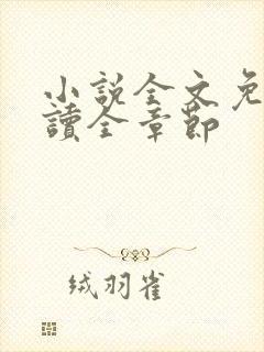 小说全文免费阅读全章节封面