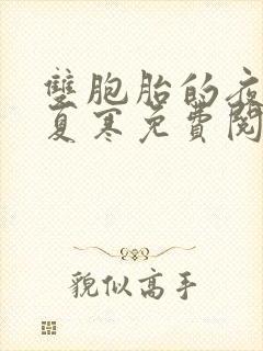 双胞胎的夜by夏寒免费阅读小说