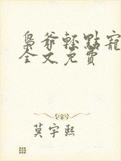 枭爷轻点宠阅读全文免费封面