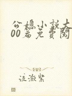 公媳小说大全100篇免费阅读