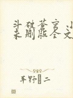 斗破苍穹 小说未删版全文免费阅读封面
