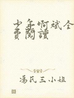 少年啊斌全文免费阅读封面