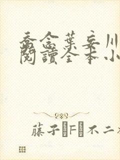 乔念叶妄川免费阅读全本小说封面