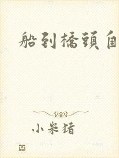 船到桥头自然沉