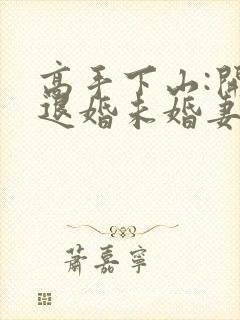 高手下山:开局退婚未婚妻小说txt