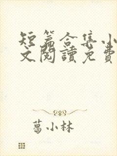 短篇合集小说全文阅读免费无弹窗