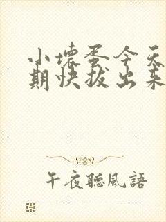 小坏蛋今天危险期快拔出来封面