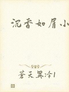 沉香如屑小说