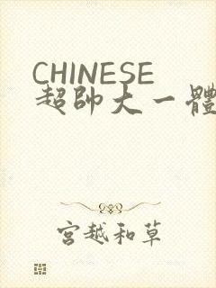 CHINESE超帅大一体育系精牛