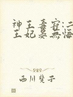 神王毒宠:二嫁王妃晏无悔