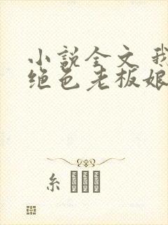小说全文 我的绝色老板娘