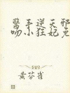 医手逆天邪王毒吻小狂妃免费阅读